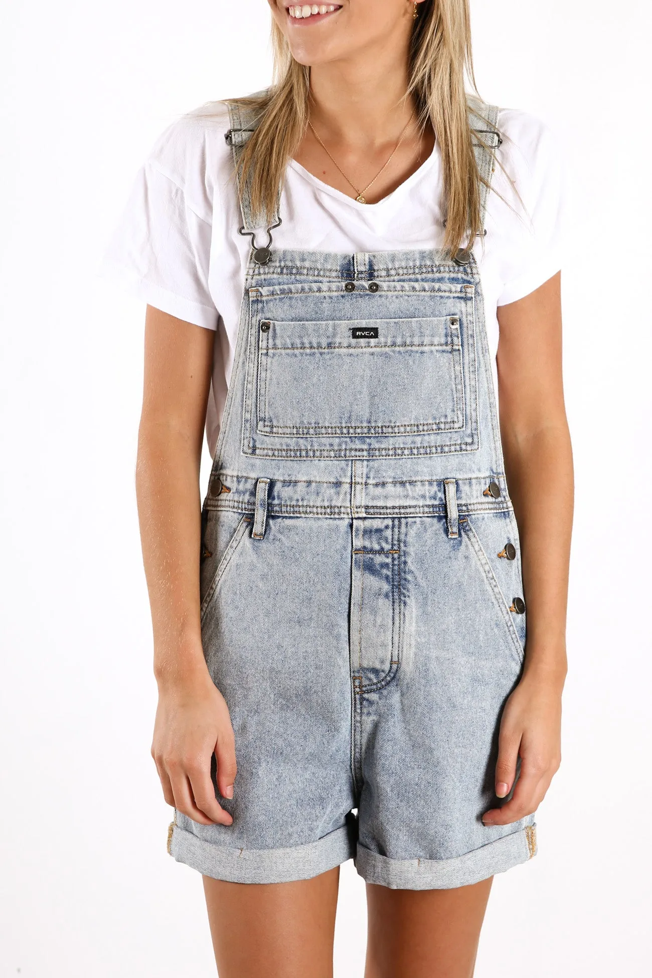 Sloucher Denim Overall Tradie Blue