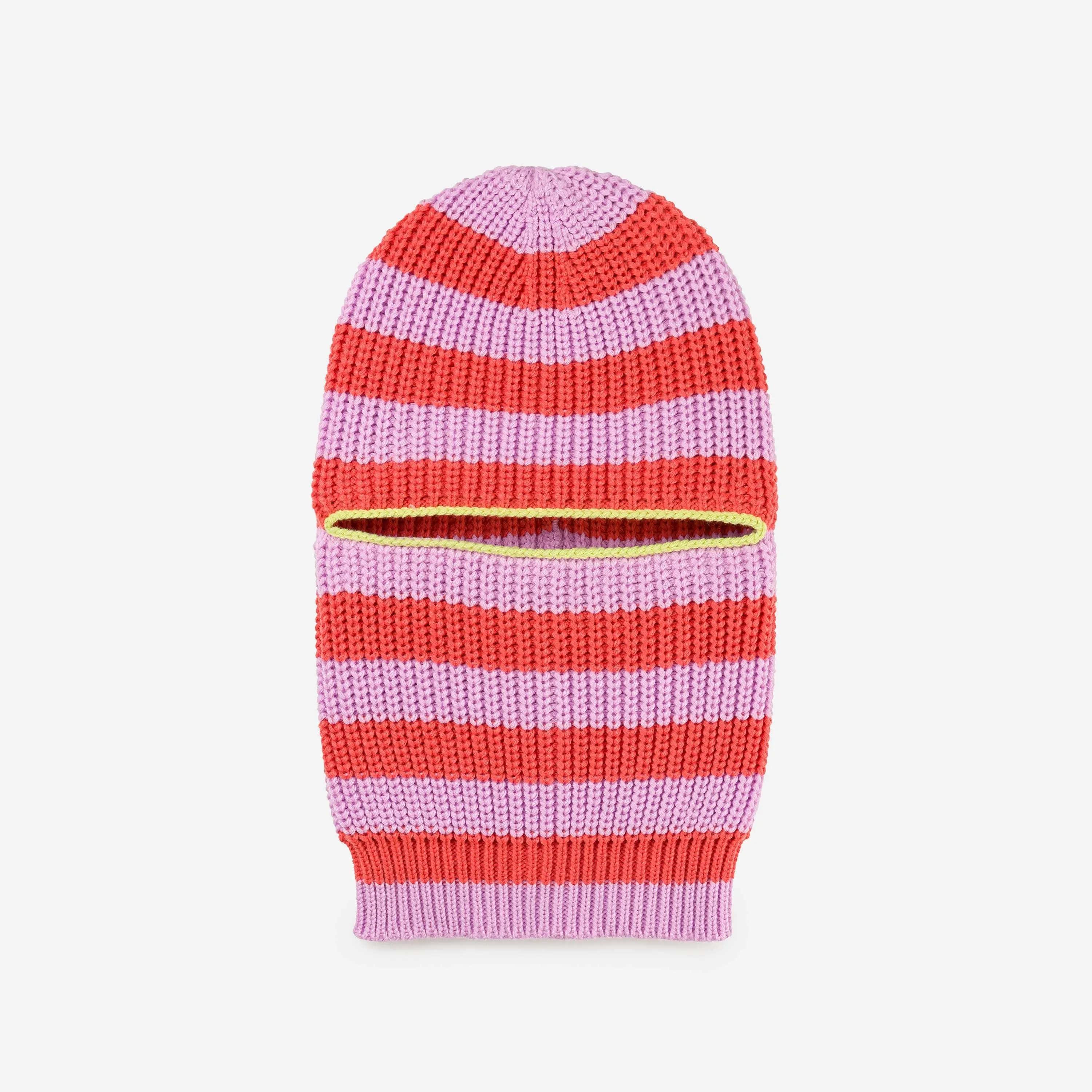 Striped Knit Balaclava