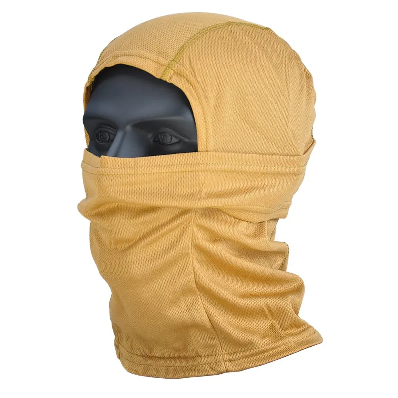 Tactical Camouflage Balaclava Full Face Mask CS Wargame Army Hunting Cycling Sports Helmet Liner Cap Military Multicam CP Scarf