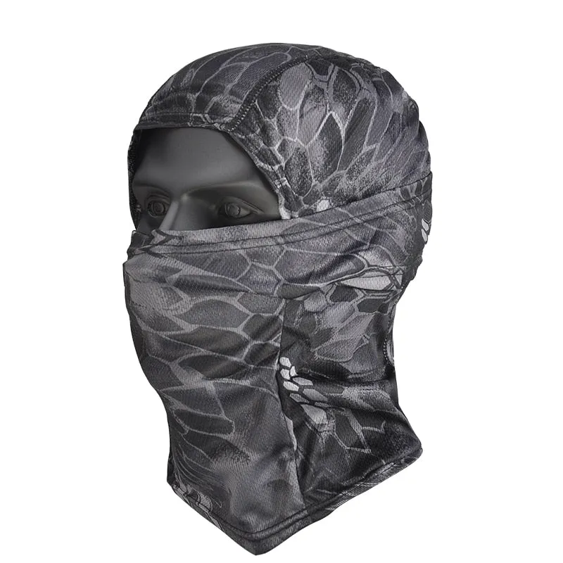 Tactical Camouflage Balaclava Full Face Mask CS Wargame Army Hunting Cycling Sports Helmet Liner Cap Military Multicam CP Scarf