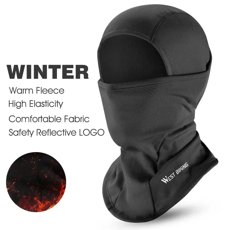 Winter Fleece Cycling Cap Hat Windproof Men Women Sport Scarf Balaclava Ski Bicycle Motorcycle Running Neck Warmer