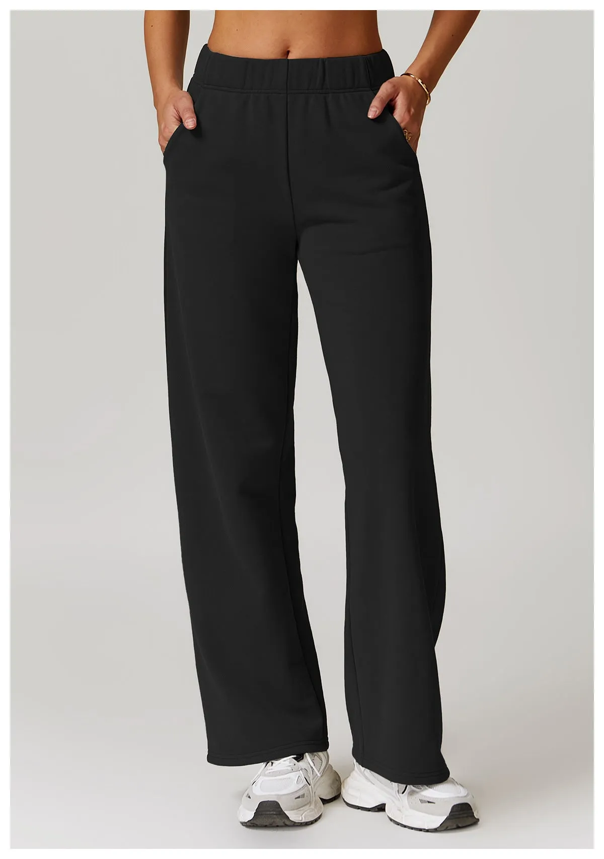 Winter High-Waist Straight Leg Pants