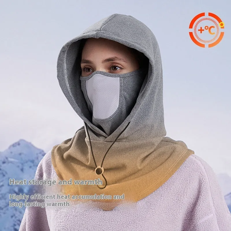 Winter Thermal Fleece Scarf & Ski Face Mask -Windproof Neck Warmer Hood