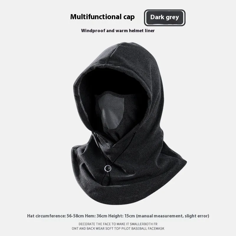 Winter Thermal Fleece Scarf & Ski Face Mask -Windproof Neck Warmer Hood