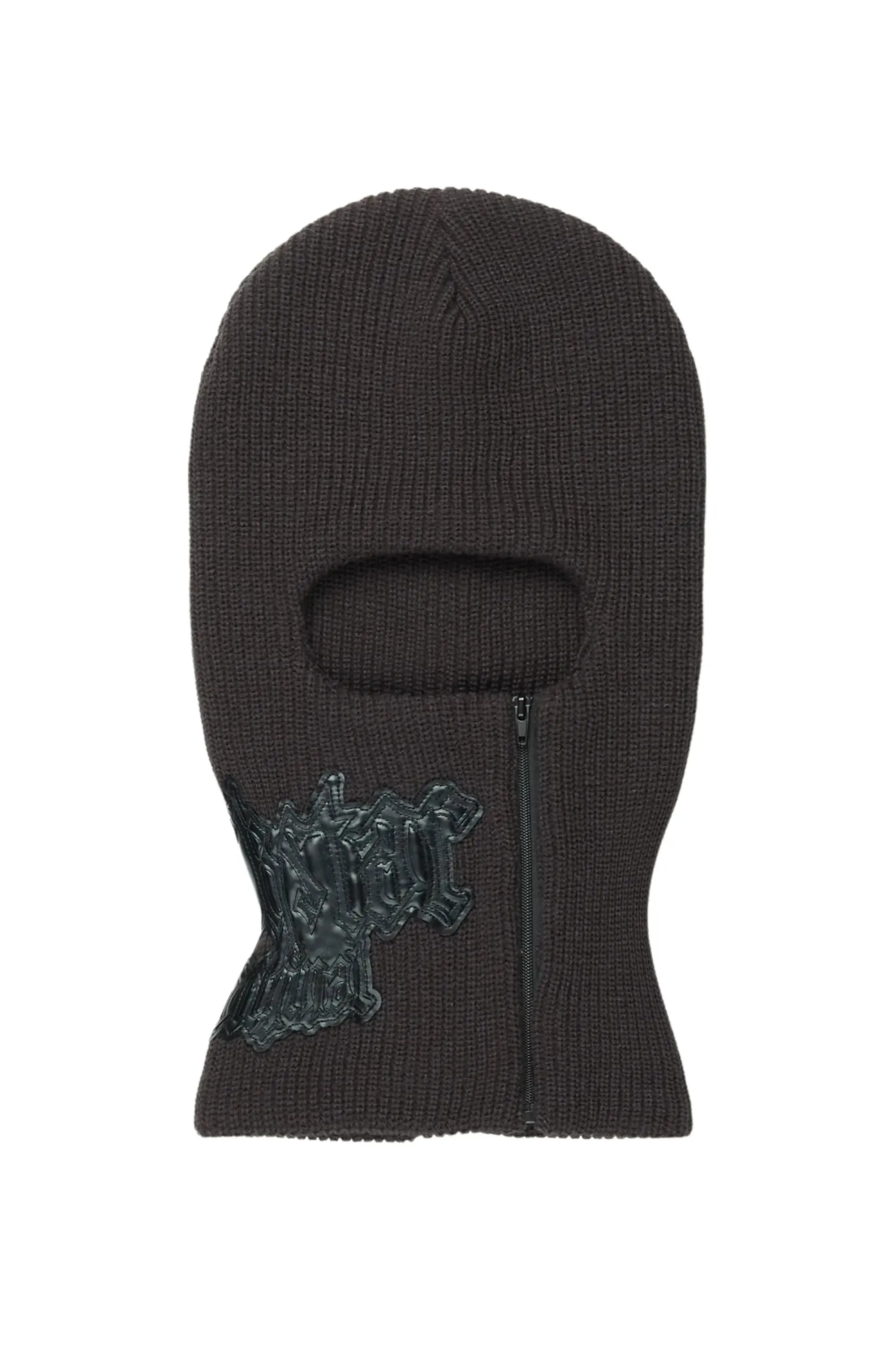 Zaya Black Rubber Patch Ski Mask